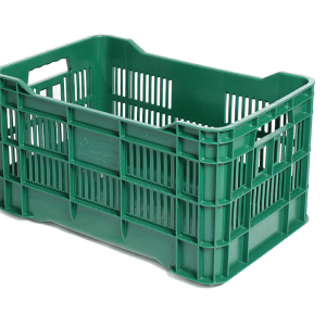 Caja Marta Semi Calada Verde Lisa