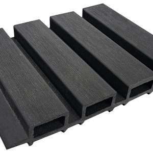 Panel Acanalado WPC Gold 3 Divisiones Gris Oscuro 2.6x21x290cm