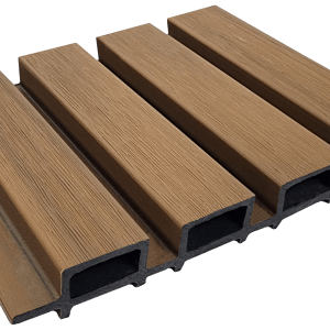 Panel Acanalado WPC Gold 3 Divisiones Teca 2.6x21x290cm