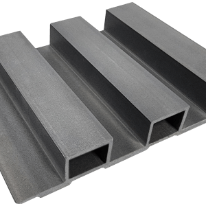 Panel Acanalado WPC Silver 2 Canales Gris 3x25x300cm