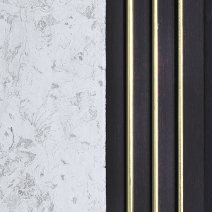 Panel Decorativo PS Hamburgo Gris/Dorado 16mm 12x290cm