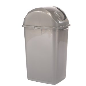 Basurero Vaiven 50 lts Gris Liso
