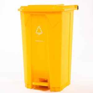 Basurero de Pedal Austin 100L Amarillo