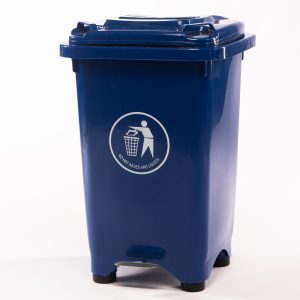 Basurero de pedal 50 litros Azul