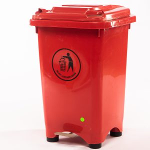 Basurero de pedal 50 litros Rojo
