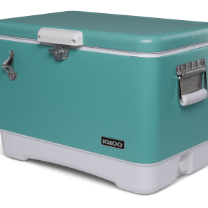 Hielera Igloo Legacy Crystal Ocean Steel 85 latas 51L