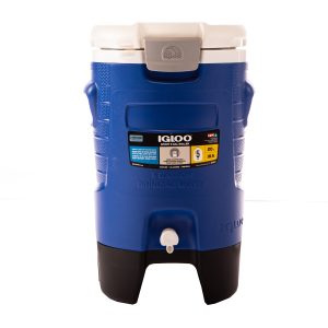 Hielera Igloo Sport 5 galones c/ruedas / redonda 18.9L Azul