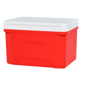 Hielera Igloo Laguna cap. 13 latas 8L Rojo