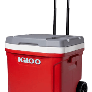 Hielera Igloo Latitude 30 c/ruedas cap. 42 latas 28L Roja
