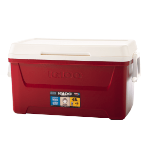 Hielera Igloo Laguna 76 latas 45 L roja