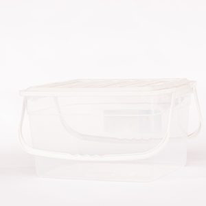 Caja rectangular c/broche y asa # 30