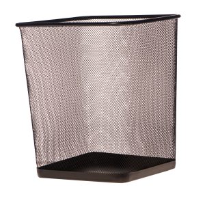 Papelera metálica cuadrada 30 x 25.5cm