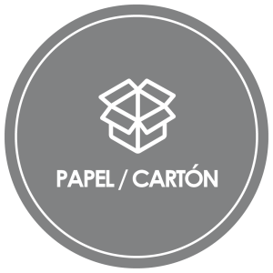 Sticker p/ recolector desechos Papel y cartón