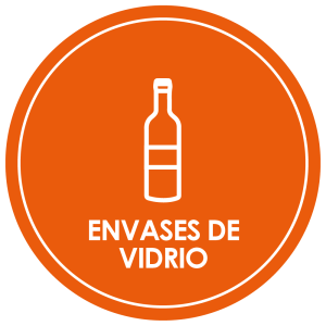 Sticker p/ recolector desechos Vidrio