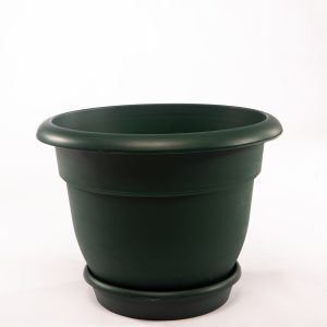 Macetero 6 con plato verde