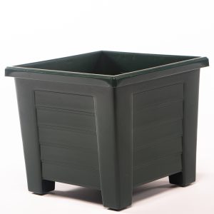 Maceta estilo madera 11 verde